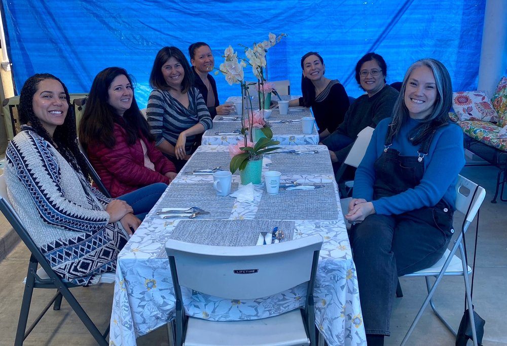Mothers at the Mother's Day lunch La Escuelita hosts for its families